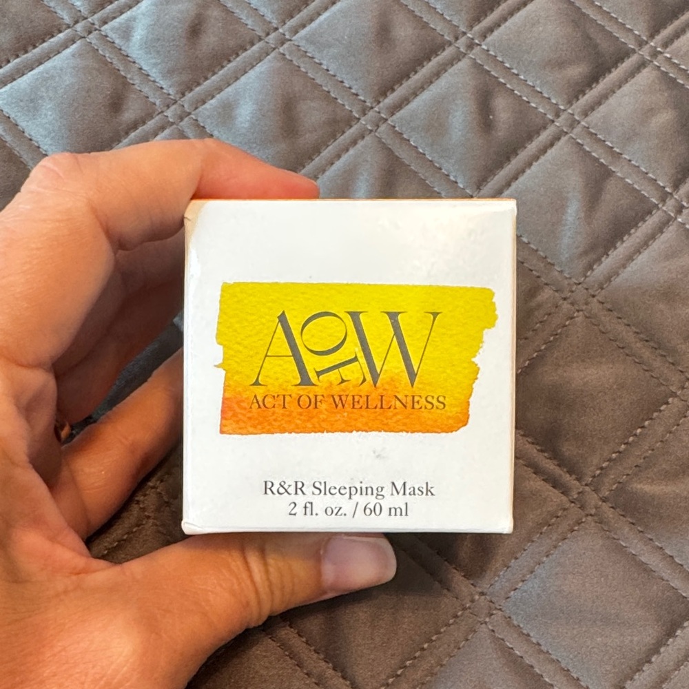 Sleeping Mask - White and Yellow